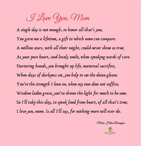 I do not own copyright to the song. . I love you mommy lyrics